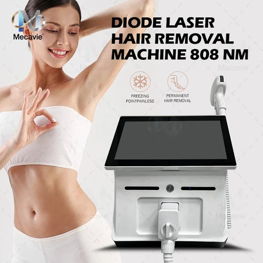 Diode Laser Hair Removal Machine Professional Laser for Men and Women Ice Pitanium 755nm 808nm 940nm 1064nm Laser Hair Removal