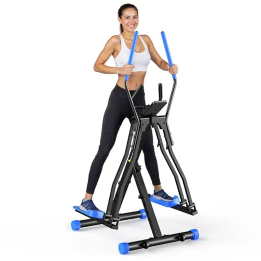 Air Walk Elliptical Exercise Machine for Home Gym Full-Body Cardio Cross Trainer Glide Exercise with LCD Monitor Device