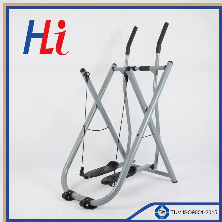 Metal Stair Stepper Air Walker Exercise Machine with Adjustable Resistance Foldable Elliptical for Women Men