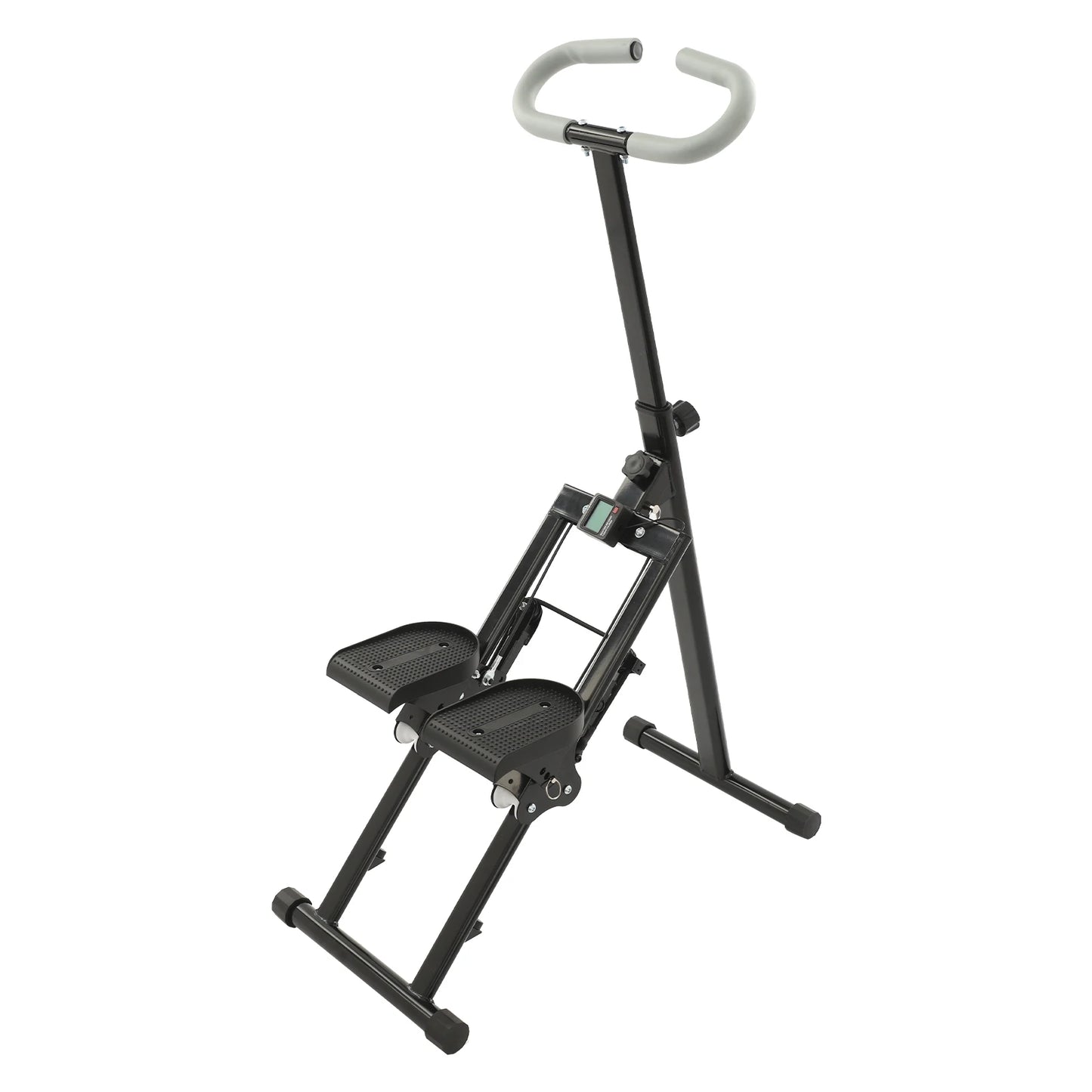 Stair Stepper, Step Fitness Machine, Foldable Stair Climber with LCD Monitor 220LBS Loading for Home Full Body Workout