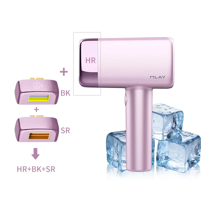 MLAY T14 IPL ICE Cooling IPL Laser Epilator Home Hair Removal Device Replaceable Face Body Bikini Lamps For Women Men Painless