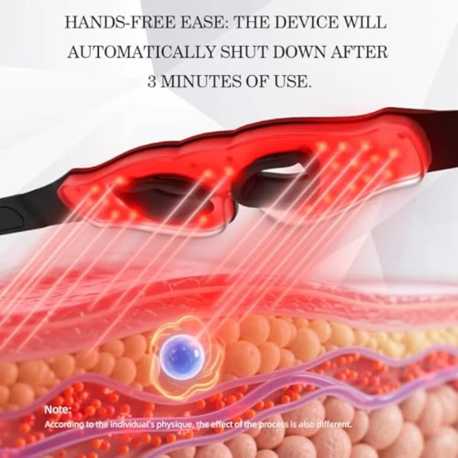 LED Eye Mask Red Light Therapy for Eyes Under Eye Red Light Therapy Device for Dark Circles Puffy Eyes Eye Bags and Fine Lines