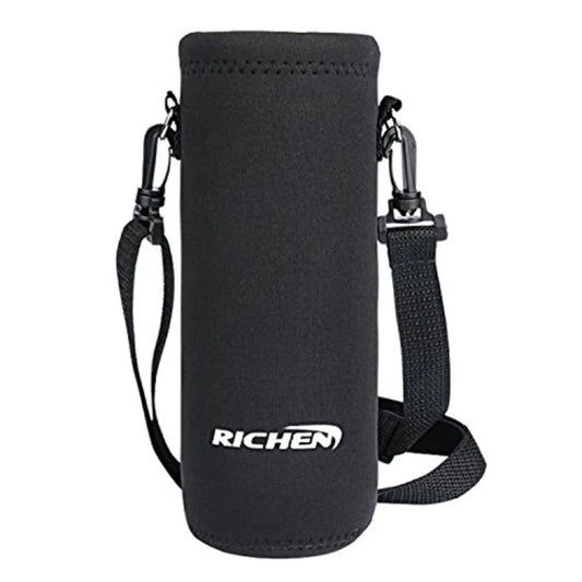 Neoprene Water Bottle Carrier Bag with Adjustable Shoulder Strap Insulated Cover for Stainless Steel Glass Plastic Bottles in B