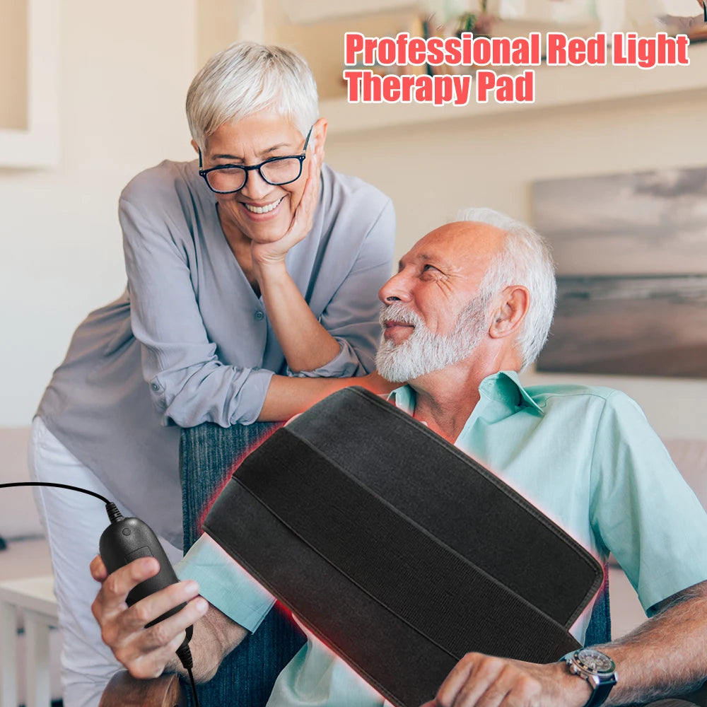 Red Light Pad Flexible Near Infrared Light Mat For Wellness 600nm 850nm Red Light Belt For Waist Back Shoulder Relax Pain Relief
