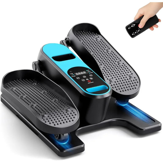 Under Desk Elliptical Machine Electric Leg Exerciser for Seniors Portable Seated Pedal Exerciser with 12 Speed Levels Remote Co