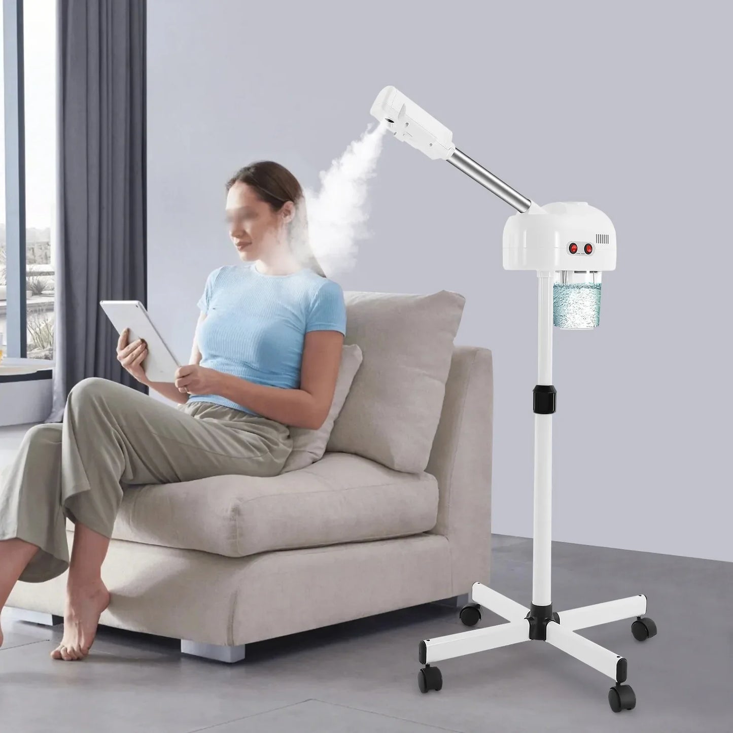 Facial Steamer 110V Nano Spray Machine Beauty Skin Care Moisturizing Hydration Tool for Home Salon Facial Treatment Equipment