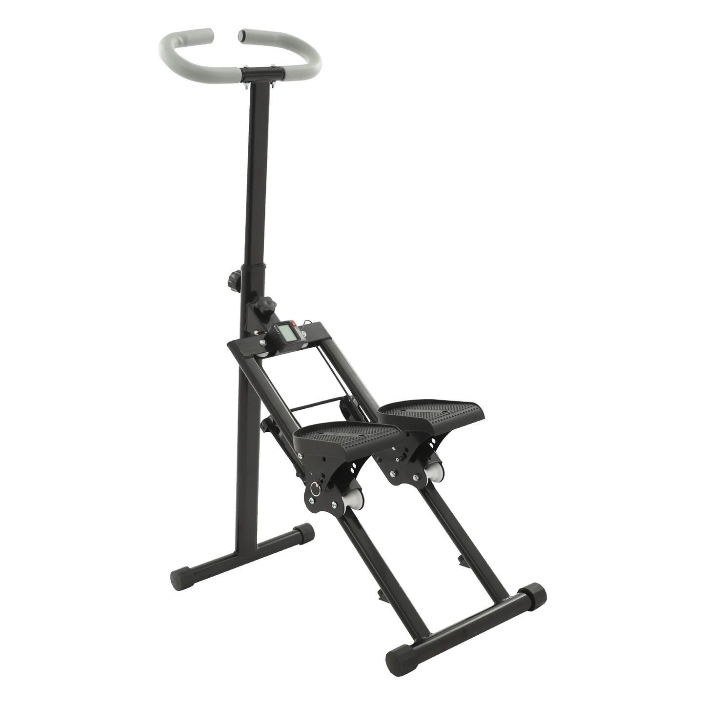 Stair Stepper, Step Fitness Machine, Foldable Stair Climber with LCD Monitor 220LBS Loading for Home Full Body Workout