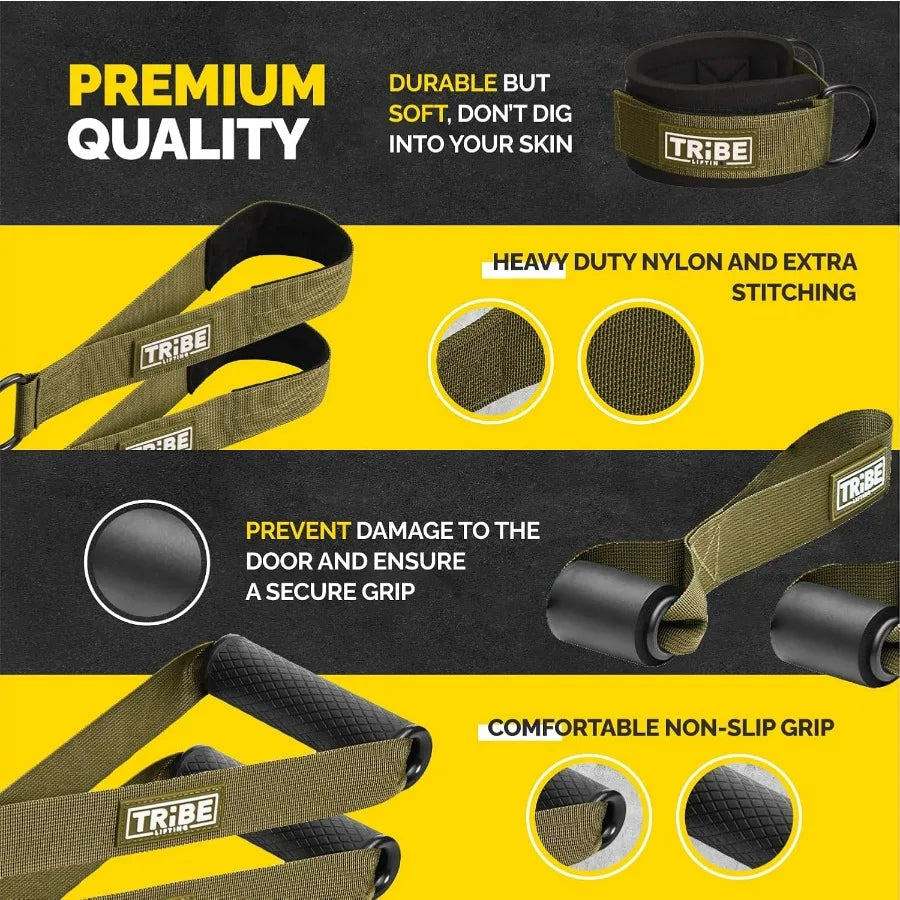 Tube Resistance Bands for Working Out Men and Women - Exercise Bands Resistance Bands Set, Resistance Band Bar, Handles, Ankle S