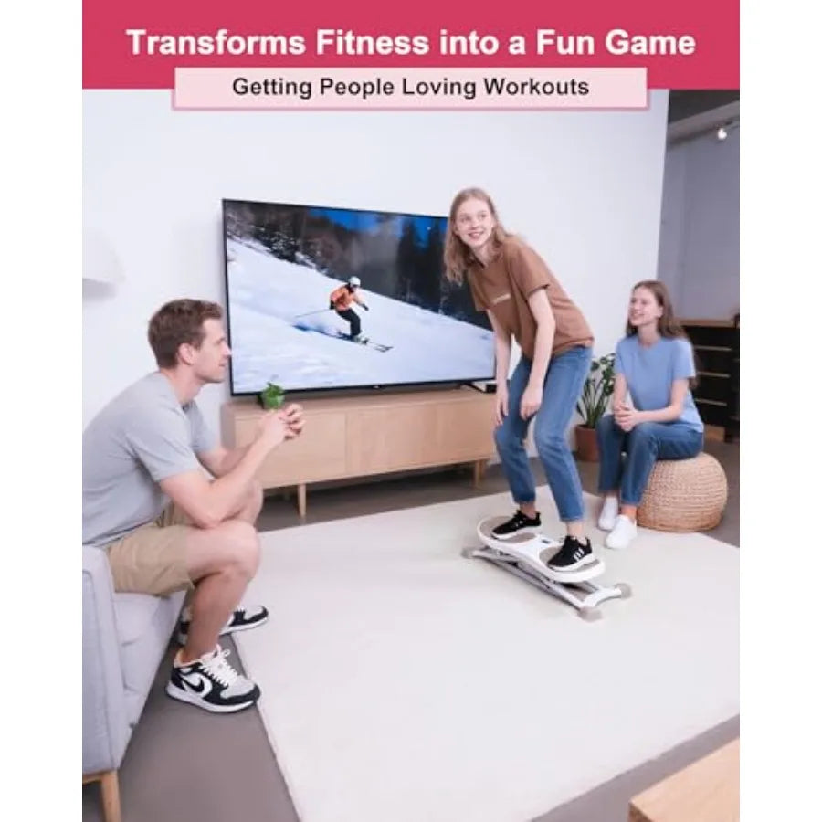 Balance Board for Adults Ski Simulator Balance Board for Full Body Workout Balancing Machine with Resistance Bands 300 LBS Capa