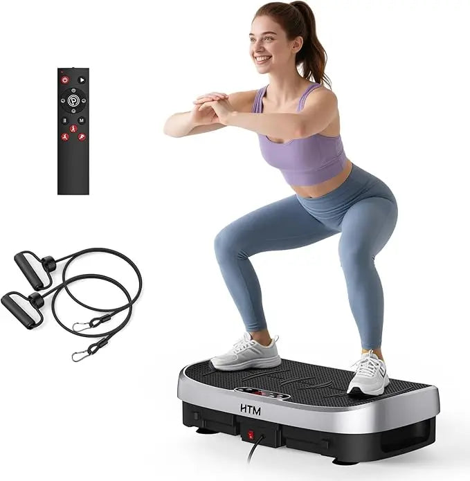 Vibration Plate Fitness Platform 120Levels Silent Operation Non-Slip Whole Body Exercise Board Home Gym Weight Loss Muscle Relax