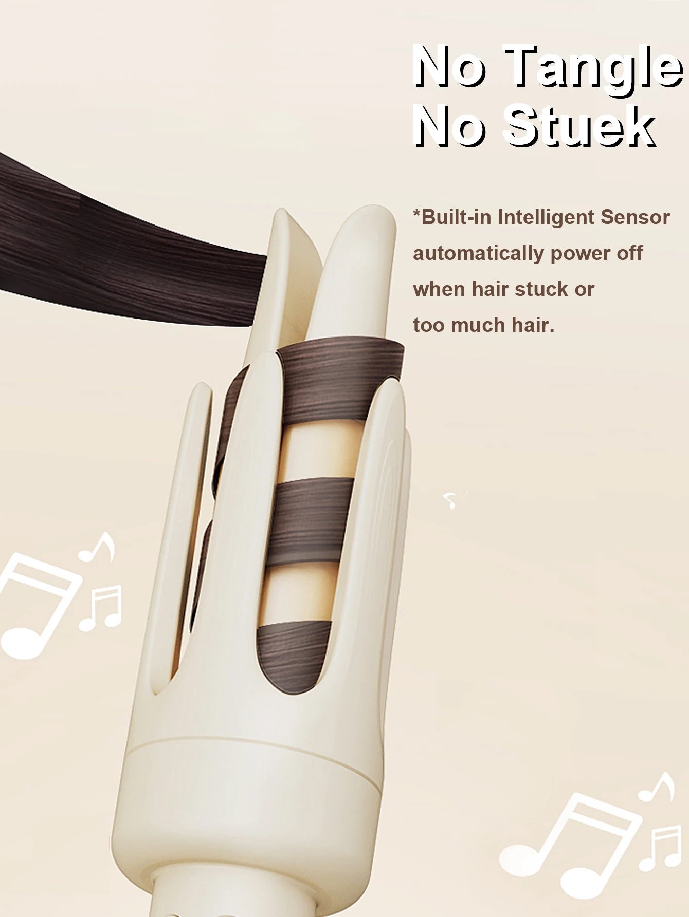 28mm Automatic Curling Iron, Hair Curler Wand Rotating,4 Adjustable Temperature Levels, Fast Self Spinning Styling