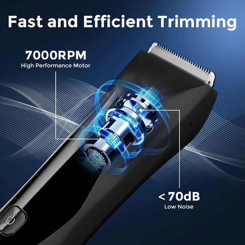 SEJOY Body Pubic Hair Trimmer for Men With Standing Recharge Dock,Balls Women Lady Shaver Hair Removal Bikini Trimmer