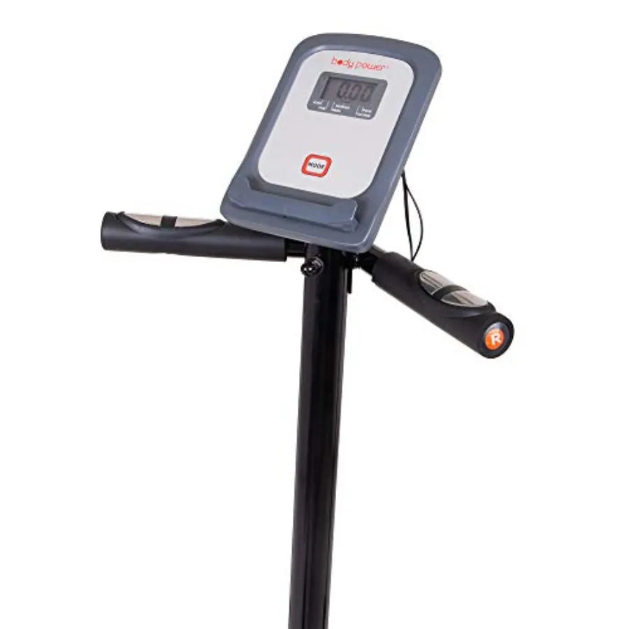 3 in 1 Exercise Machine with Seat Back Cushion Elliptical Upright Cycling and Reclined Bike Modes Digital Comp