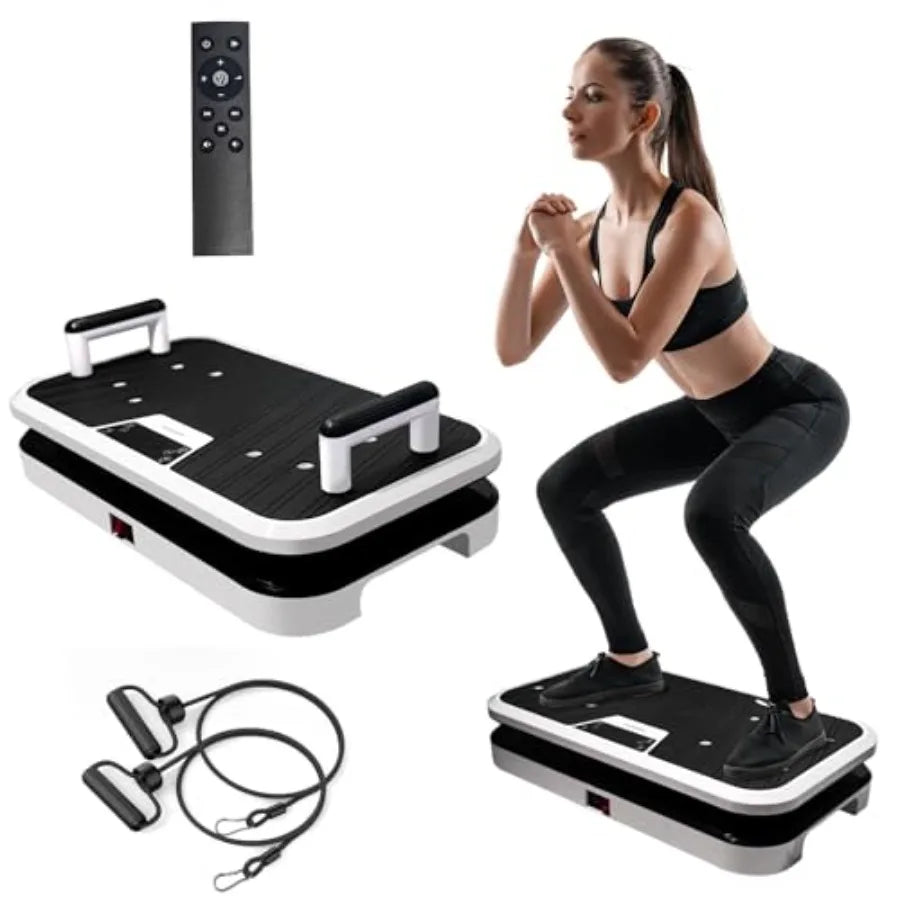 Professional Linear Vertical Vibration Plate for bone strength lymphatic drainage steel frame black 50-60Hz frequency 3mm ampli