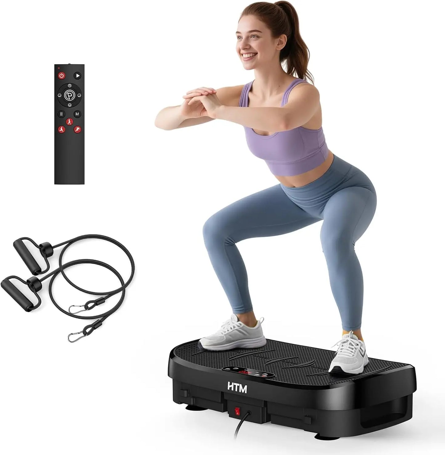 Vibration Plate Fitness Platform 120Levels Silent Operation Non-Slip Whole Body Exercise Board Home Gym Weight Loss Muscle Relax