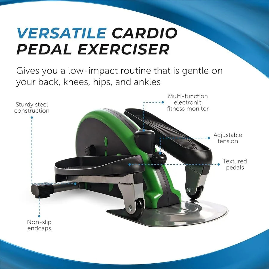 Compact Strider Foot Exercise Machine Under Desk Elliptical Standing or Seated Elliptical Fitness Equipment