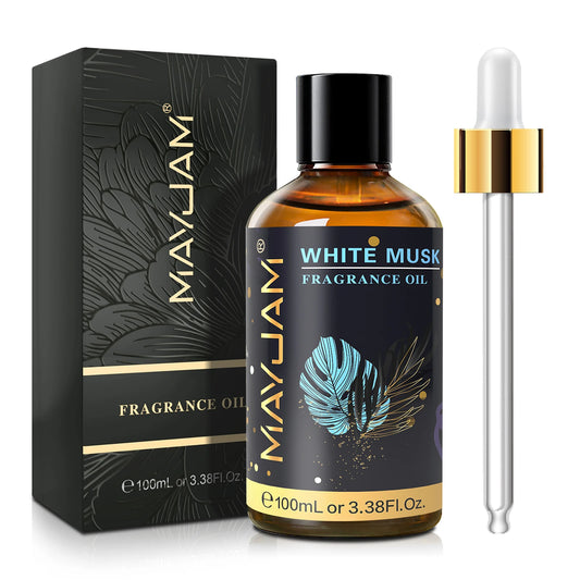 MAYJAM White Musk Baby Powder Almond Vanilla Scent Diffuser Oil,100ml Fruit Essential Oil Strawberry Watermelon Cherry Candle