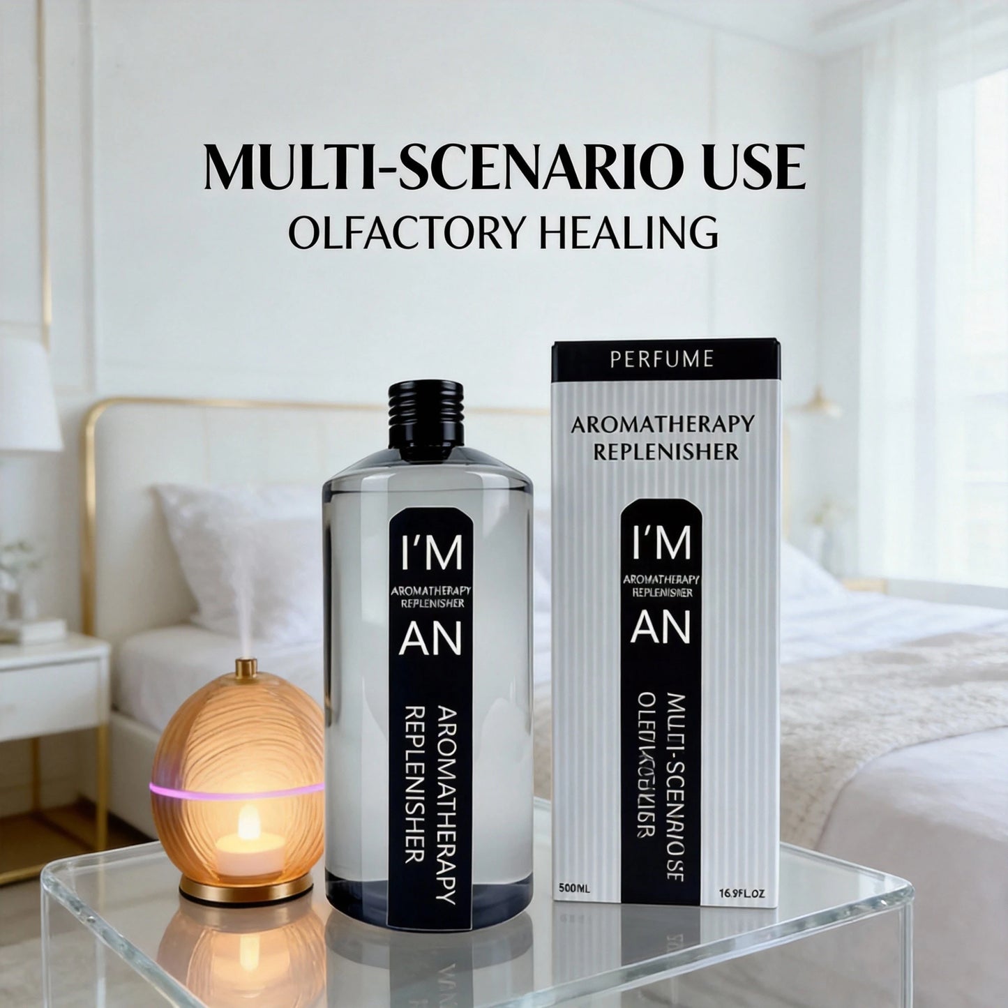 500ML Flameless Aromatherapy Essential Oil Hilton Hotel Marriott Reed Diffuser Oil Refill Supplement Liquid for Air humidifier