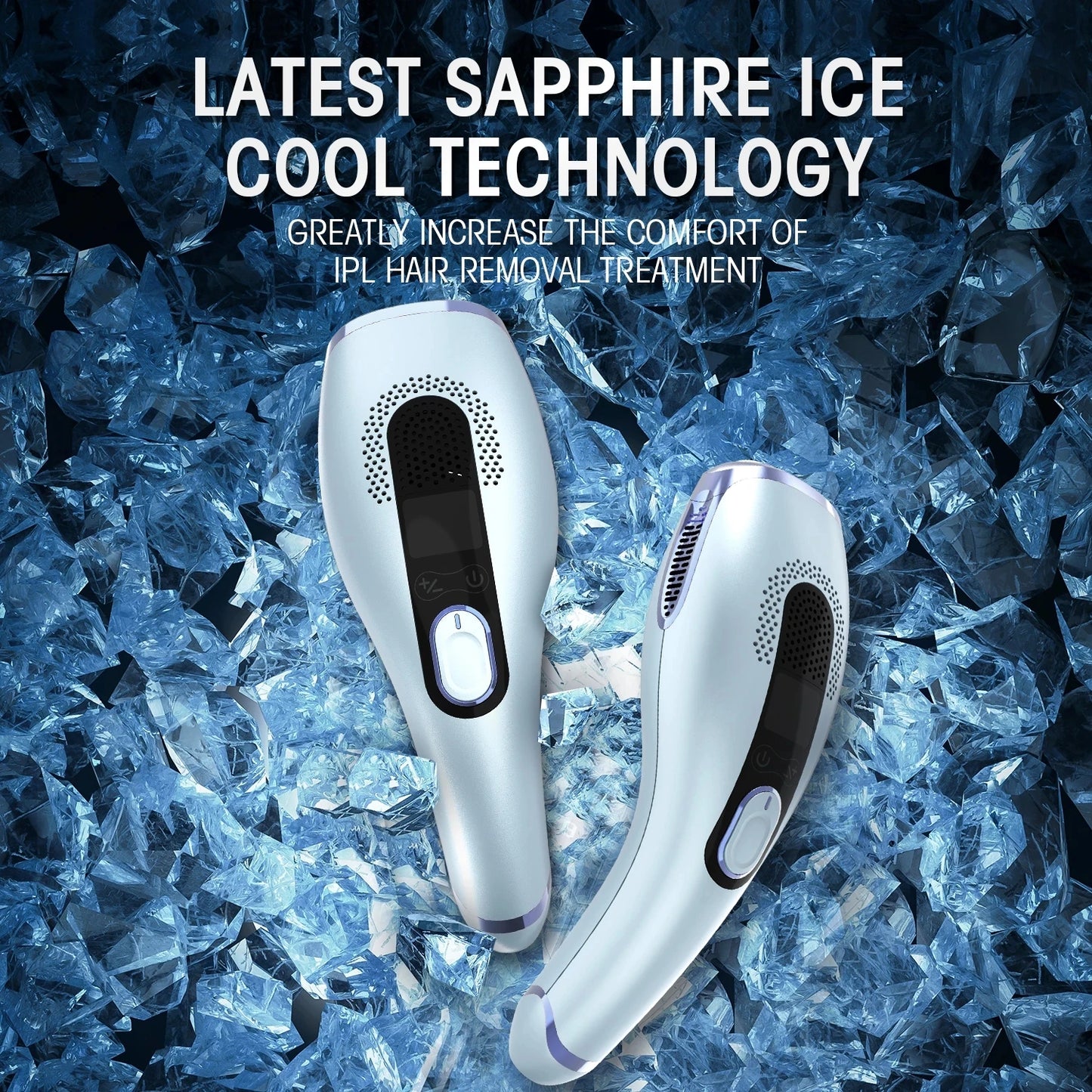 DEESS GP592 IPL Infinite Flash Laser Hair Removal Device Painless Ice Compress Hair Removal Device for Home Use