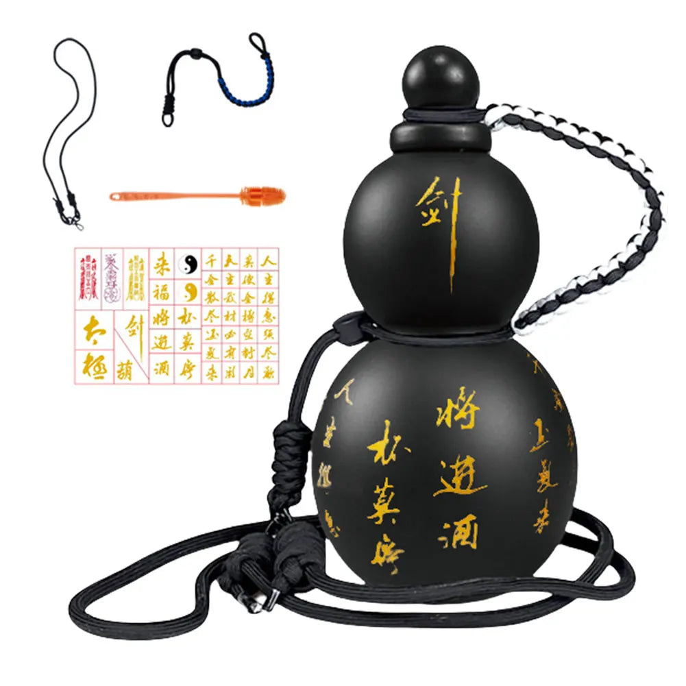 800ml Chinese Retro-Inspired Gourd Water Bottle Water Kettle 800ML Large Capacity Gourd Sports Water Bottle Gifts for Game Fans