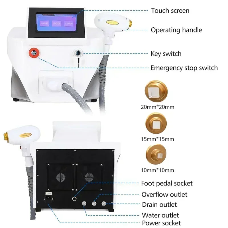 3500W Diode Laser Hair Removal Professional Machine esktop rejuvenation epilator for women Wavelengths