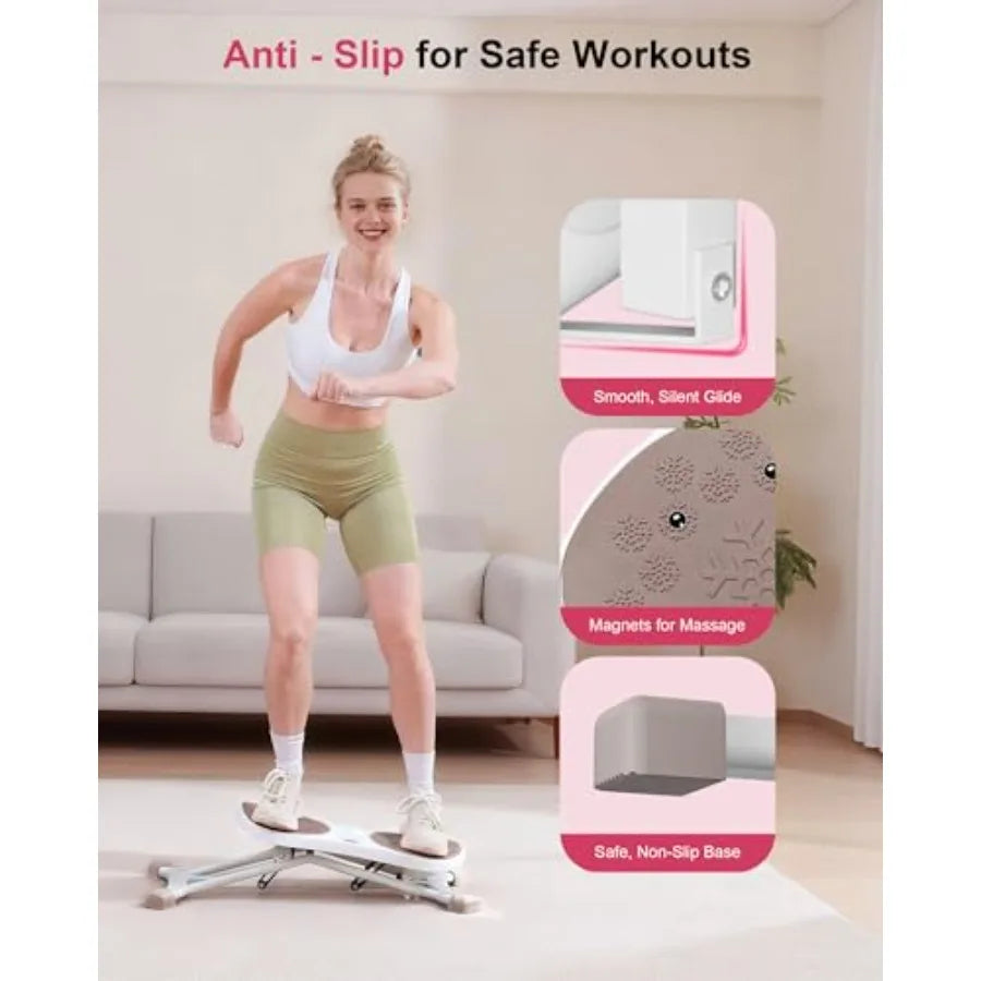 Balance Board for Adults Ski Simulator Balance Board for Full Body Workout Balancing Machine with Resistance Bands 300 LBS Capa