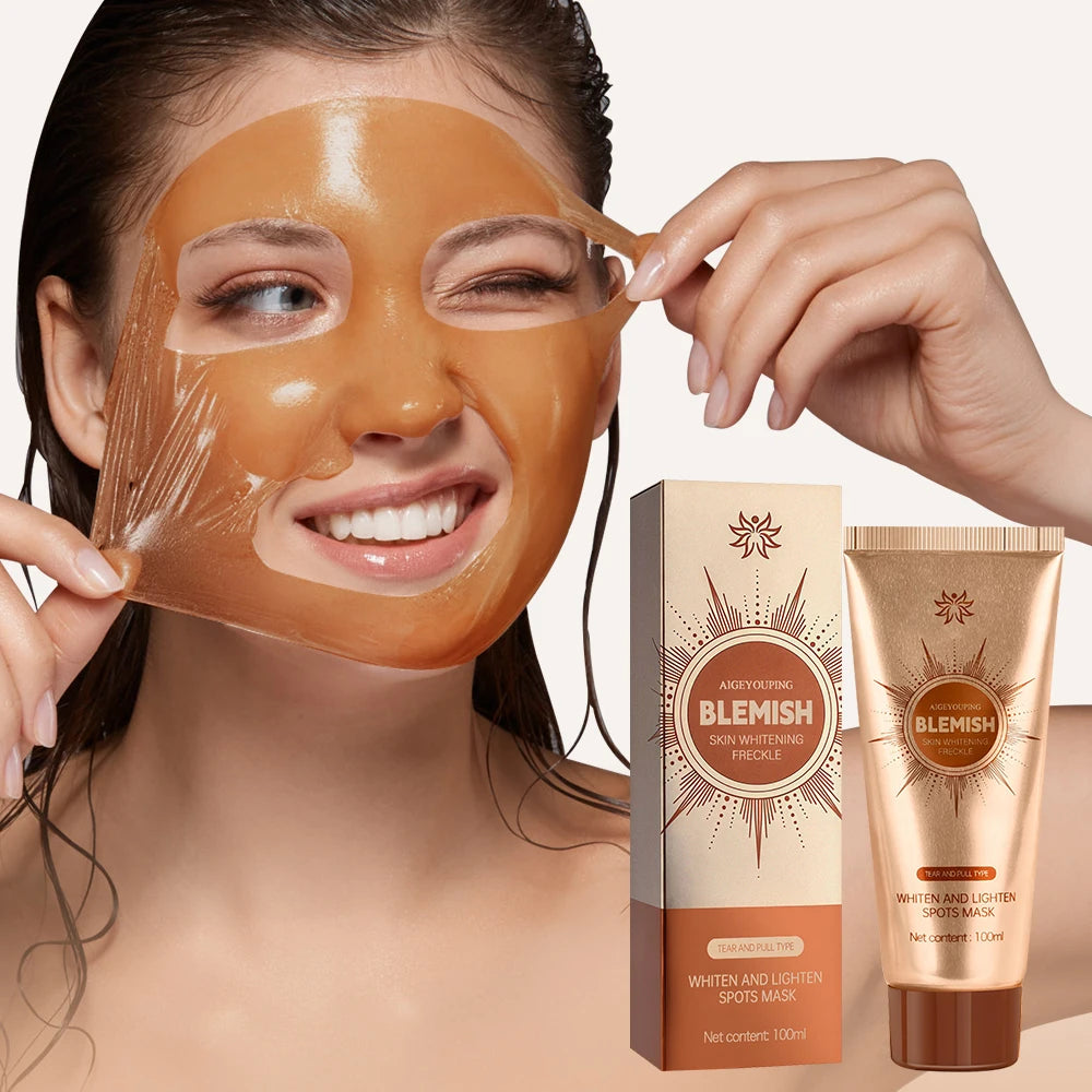 Spots Mask Spots Peel-Off Facial Mask Anti-Blemish Freckle Brightening Mask Deeply Clean Pore Tightening Moisturize Glowing Skin