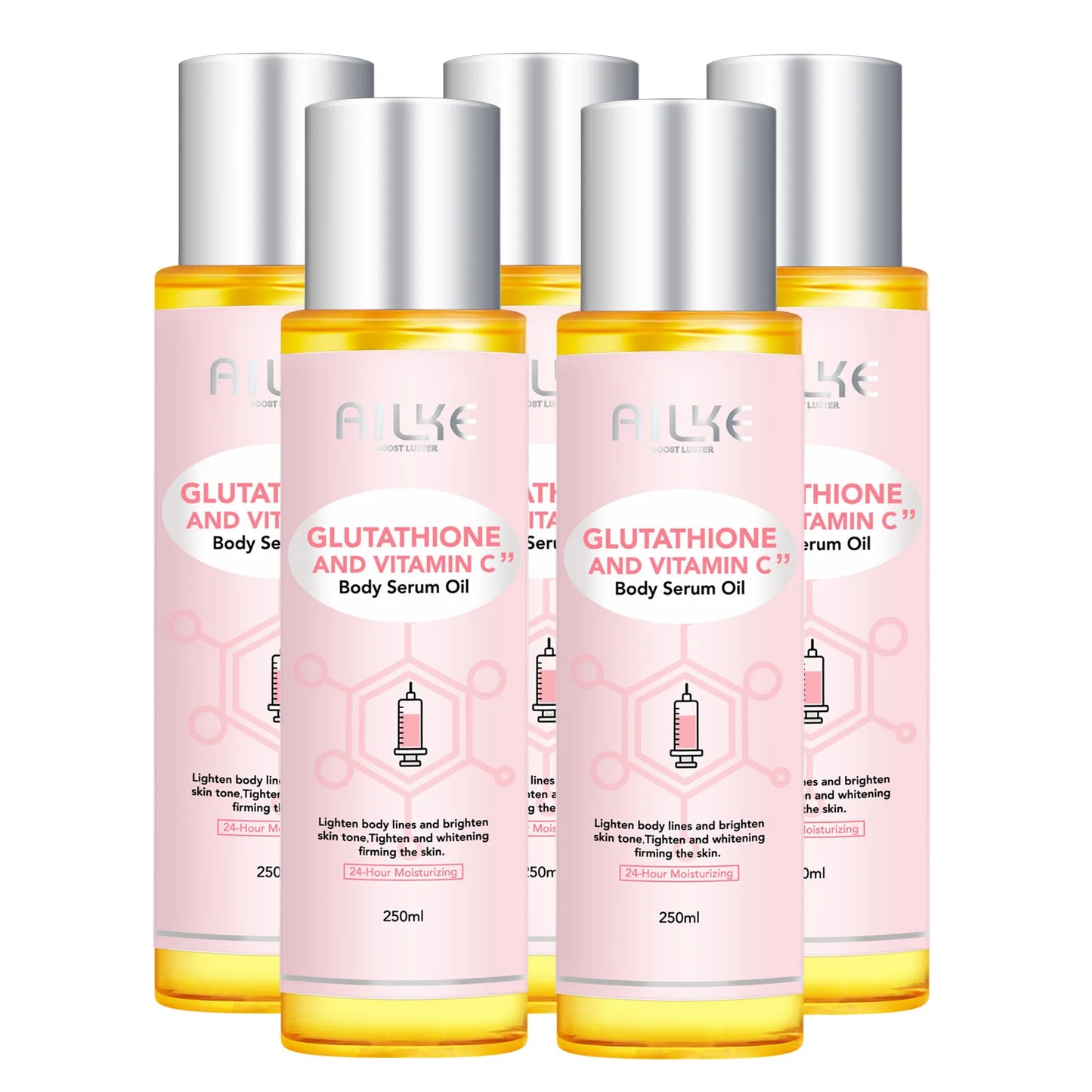 Vitamin C Moisturizing and Whitening Massage Essential Oil, Smooth Skin, Reduce Dark Spots, For All Skin Types, 250ml