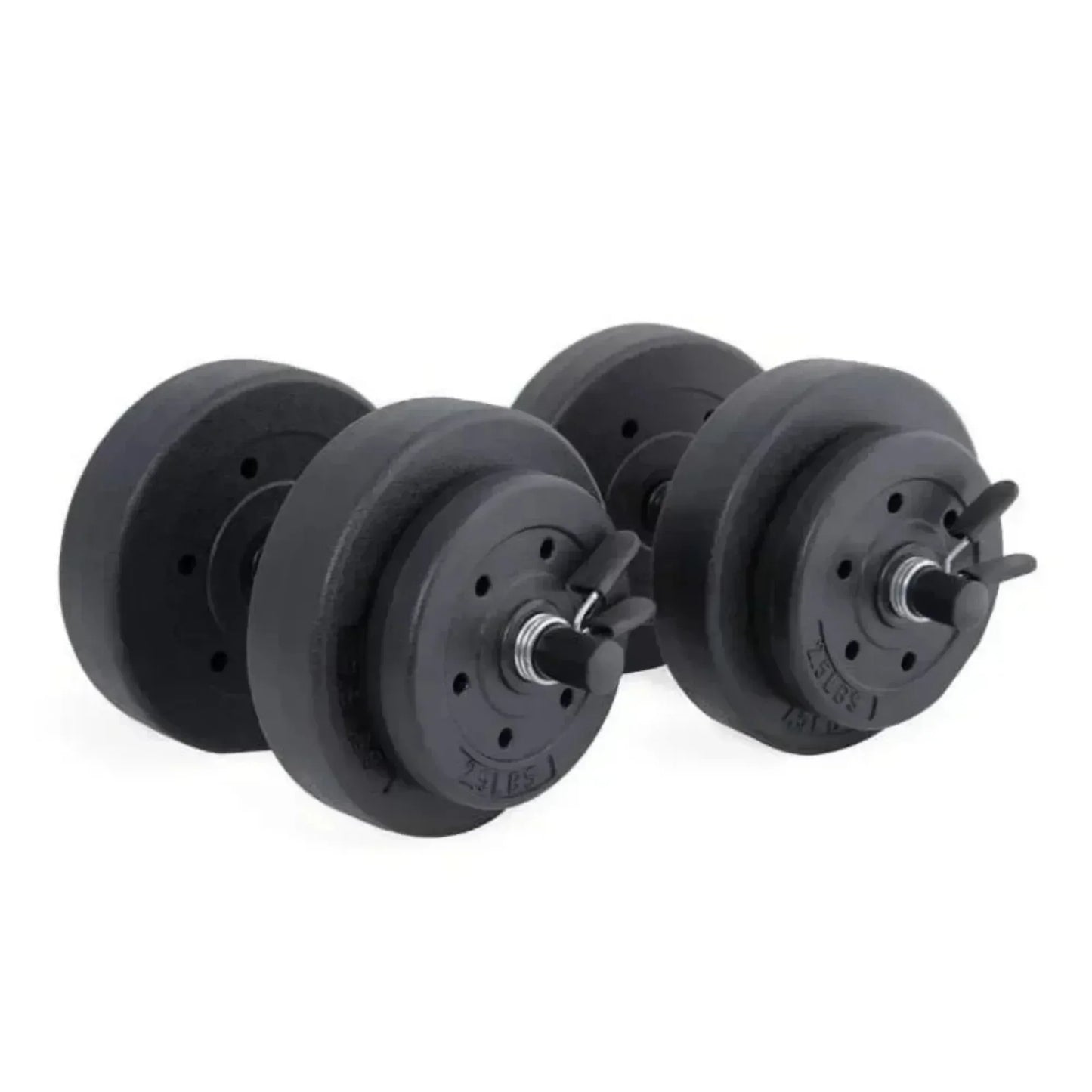 Home Gym Dumbbells Set 40lb, Adjustable Vinyl Free Weights for Beginners, Men & Women