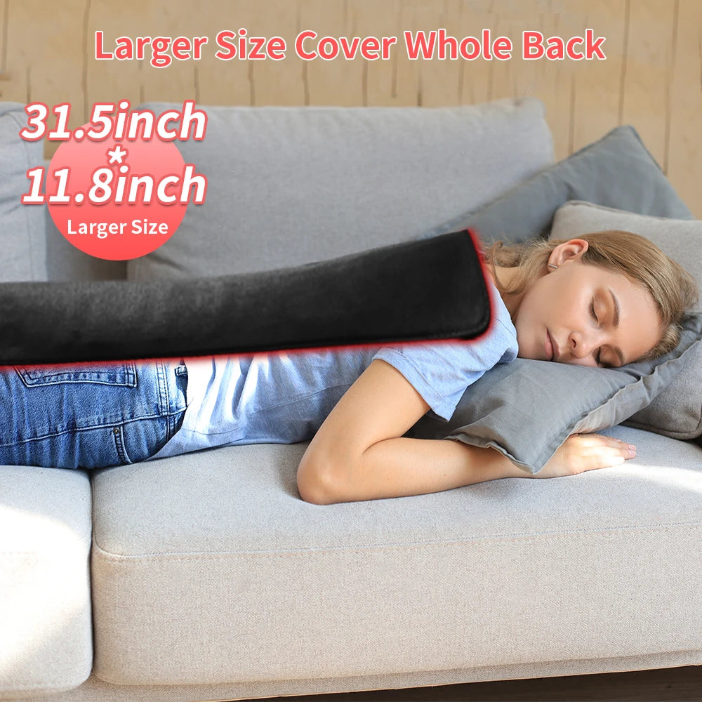 Red Light Pad Flexible Near Infrared Light Mat For Wellness 600nm 850nm Red Light Belt For Waist Back Shoulder Relax Pain Relief
